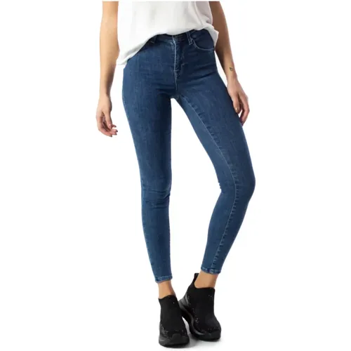 Blaue Skinny Jeans für Frauen , Damen, Größe: M L30 - Only - Modalova