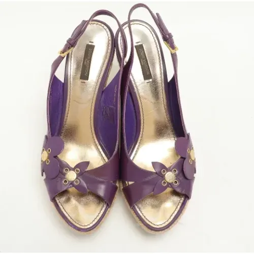 Pre-owned Fabric sandals , female, Sizes: 6 1/2 UK - Louis Vuitton Vintage - Modalova