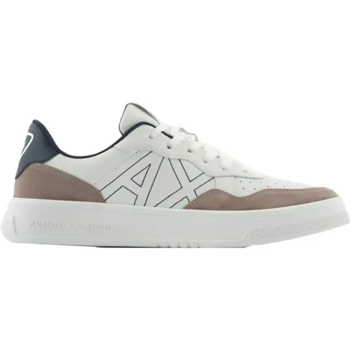 Klassische Tennissneakers , Herren, Größe: 45 EU - Armani Exchange - Modalova