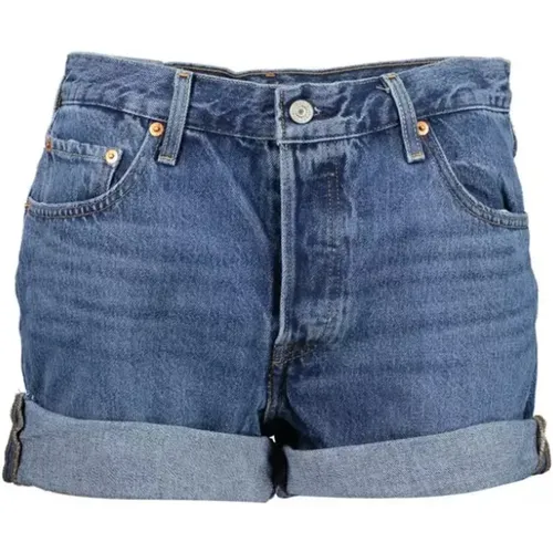 Levi's, Stilvolle Blaue Baumwollsommer Shorts , Damen, Größe: W25 - Levis - Modalova