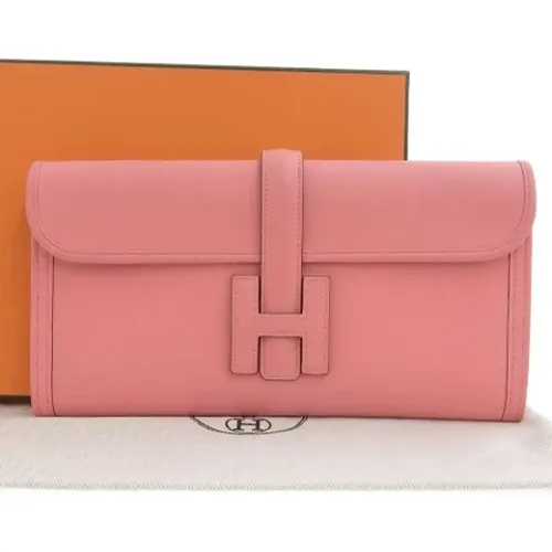 Pre-owned Leather clutches , female, Sizes: ONE SIZE - Hermès Vintage - Modalova