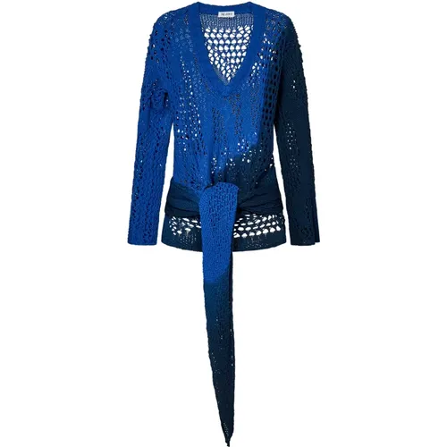 Blue Dress Ss24 , female, Sizes: S - The Attico - Modalova