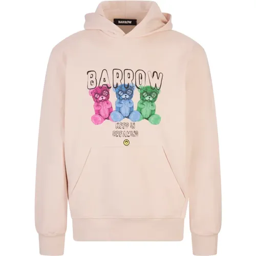 Oversized Hoodie with Lettering Print , male, Sizes: L, XL, XS, S - Barrow - Modalova