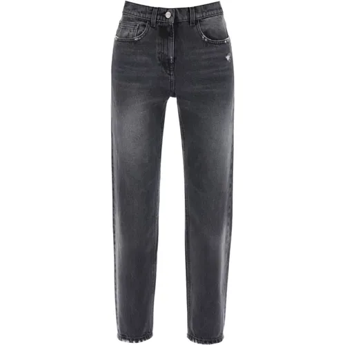 Straight Cut Jeans mit Vintage-Waschung - Palm Angels - Modalova