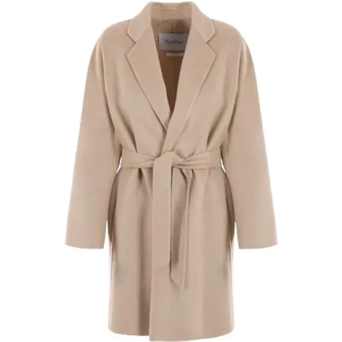 Cashmere Coat with Belt , female, Sizes: S, XS - Max Mara - Modalova