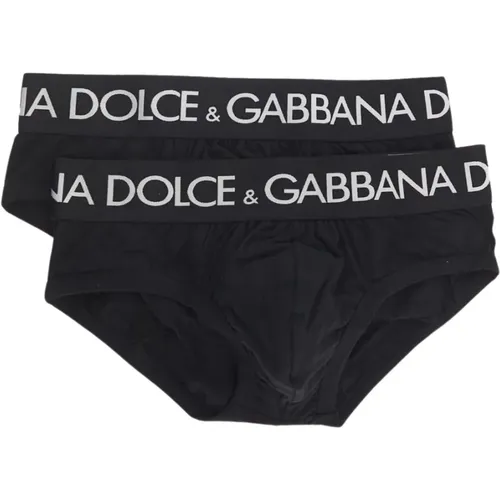 Brando Brief Zwei-Pack , Herren, Größe: S - Dolce & Gabbana - Modalova