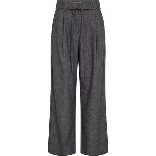 Dunkelgraue Zenia Weite Hose , Damen, Größe: XL - MOS MOSH - Modalova