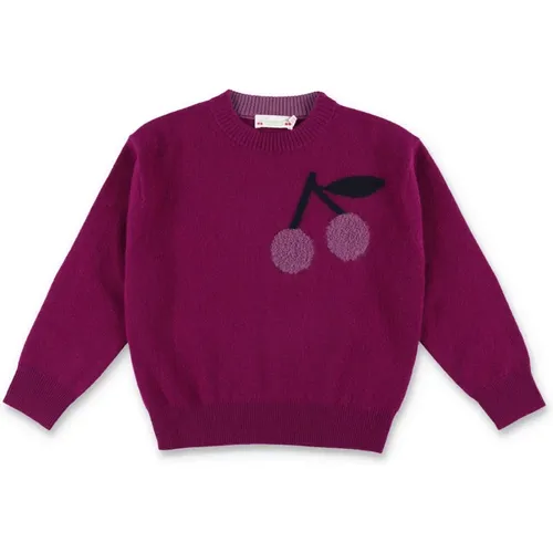 Kirschstrick AW24,Amethyst Lila Kaschmir Pullover - Bonpoint - Modalova