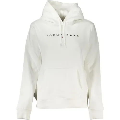 Weiße Kapuzenpullover mit Stickerei - Tommy Hilfiger - Modalova