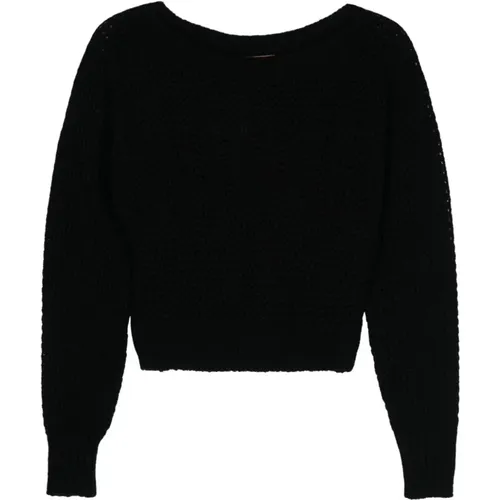 Knit Sweater Boat Neck , female, Sizes: M, S - Twinset - Modalova