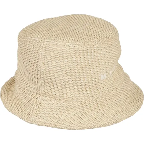 Womens Accessories Hats Caps Shell Ss24 , female, Sizes: M - Marni - Modalova