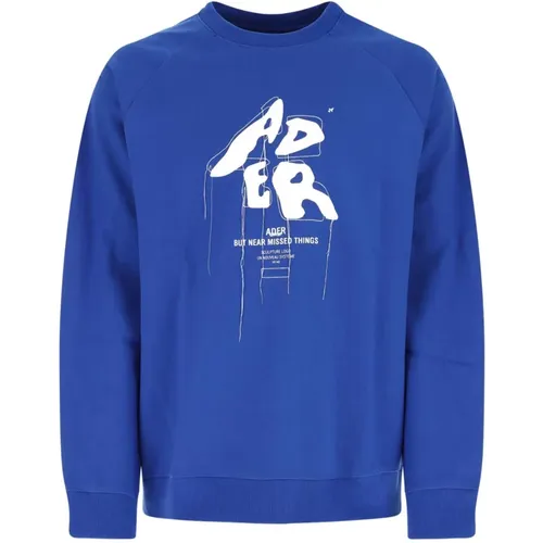 Elektrisch Blauer Sweatshirt , Herren, Größe: S - Ader Error - Modalova