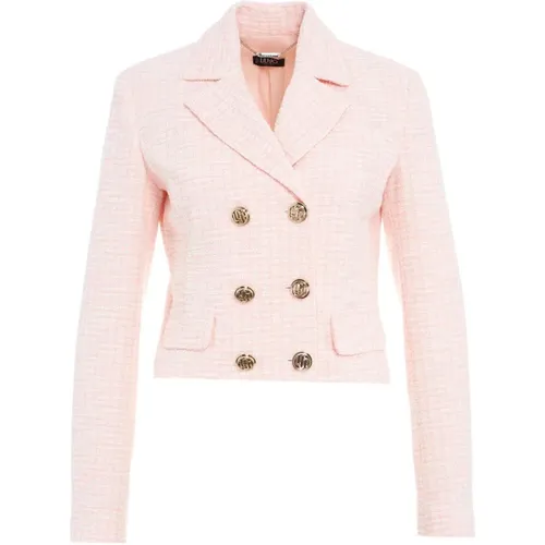 Cropped Tweed Blazer , female, Sizes: XS - Liu Jo - Modalova