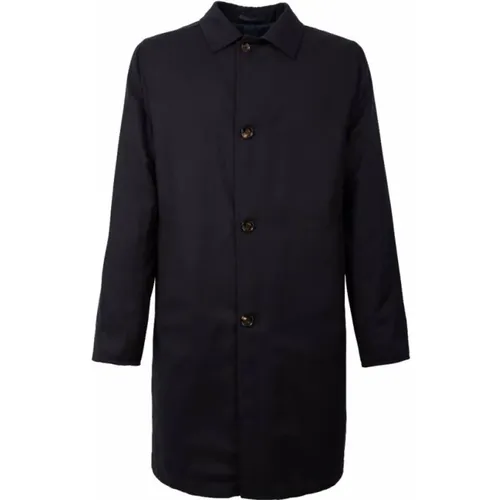 Mens Peakt Overcoat , male, Sizes: M, L, XL, 4XL - Kiton - Modalova