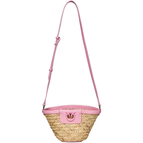 Summer Love Pink Shoulder Bag , female, Sizes: ONE SIZE - pinko - Modalova