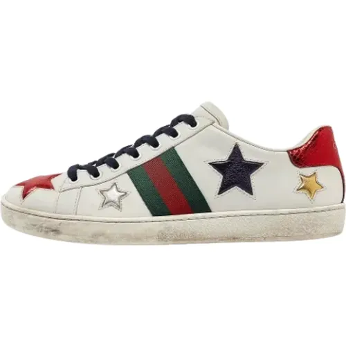 Pre-owned Leather sneakers , female, Sizes: 5 UK - Gucci Vintage - Modalova