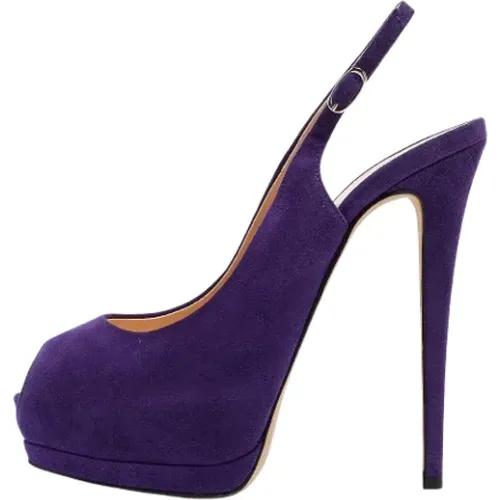 Pre-owned Suede heels , female, Sizes: 7 UK - Giuseppe Zanotti Pre-owned - Modalova