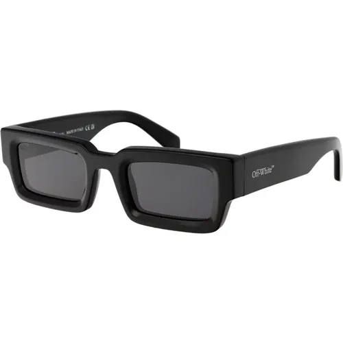 Stylish Sunglasses with Lecce Inspiration , unisex, Sizes: 50 MM - Off White - Modalova
