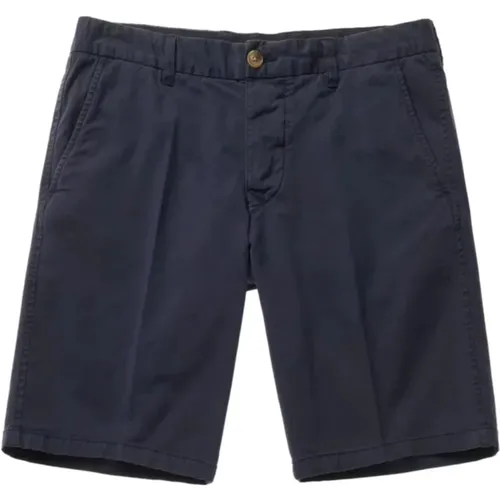 Blaue Bermuda Shorts , Herren, Größe: W32 - Blauer - Modalova