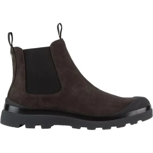 Ebony Braune Wildleder Stiefeletten , Herren, Größe: 43 EU - Panchic - Modalova