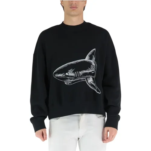 Split Shark Crew Sweatshirt - Palm Angels - Modalova