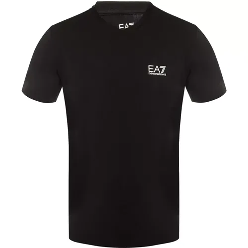 T-Shirt mit Logo , Herren, Größe: XL - Emporio Armani EA7 - Modalova