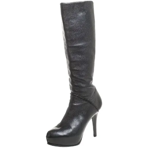 Pre-owned Leather boots , unisex, Sizes: 5 1/2 UK - Fendi Vintage - Modalova