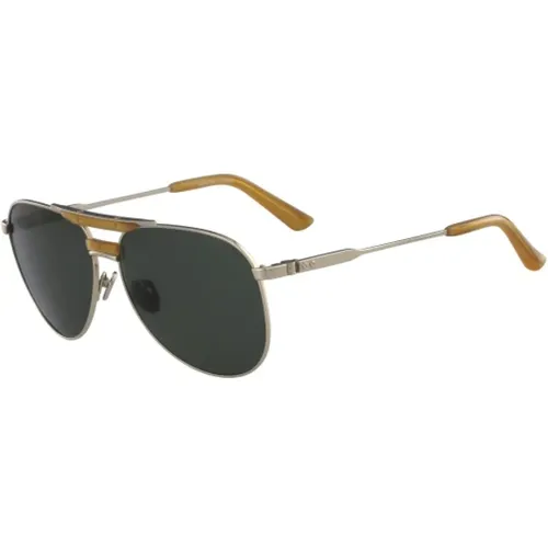 Ck8050S-714 Sunglasses Gold Green , male, Sizes: 59 MM - Calvin Klein - Modalova