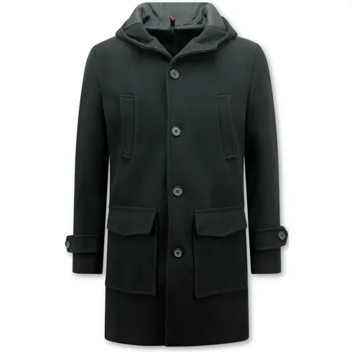 Sporty Hooded Jacket for Men - Slim Fit - 8931 , male, Sizes: M, S, XL, XS, L - Enos - Modalova