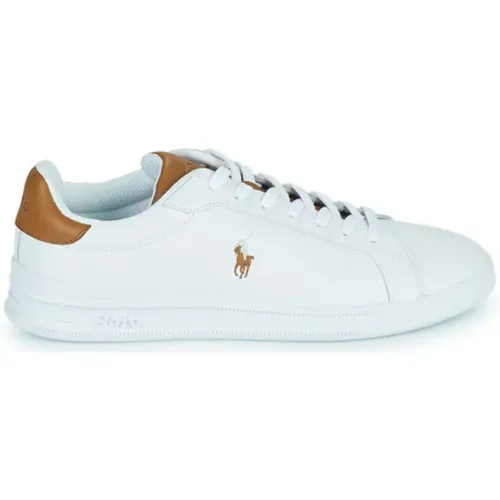 Weiße Sneakers von Lauren , Herren, Größe: 43 EU - Ralph Lauren - Modalova