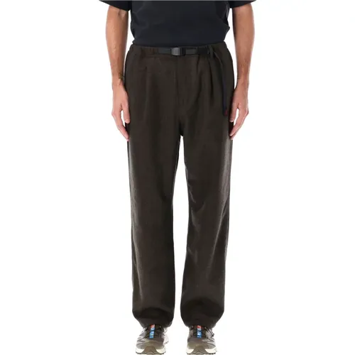 Umber Wool Relaxed Pleated Trousers , male, Sizes: XS, L, S - Gramicci - Modalova