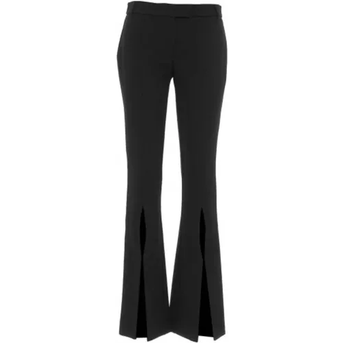 Sartorial Flare Pants with Front Slit , female, Sizes: 2XS - Versace - Modalova