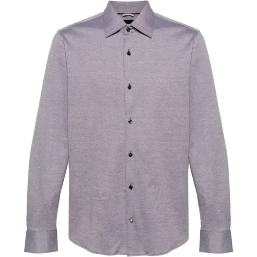 Casual Cotton Kent Collar Shirt , male, Sizes: 2XL, 3XL, 4XL, XL - Hugo Boss - Modalova