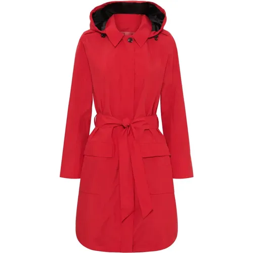 Frühlingsfunktions Trenchcoat Jacke Chili Rot , Damen, Größe: 4XL - NOTYZ - Modalova