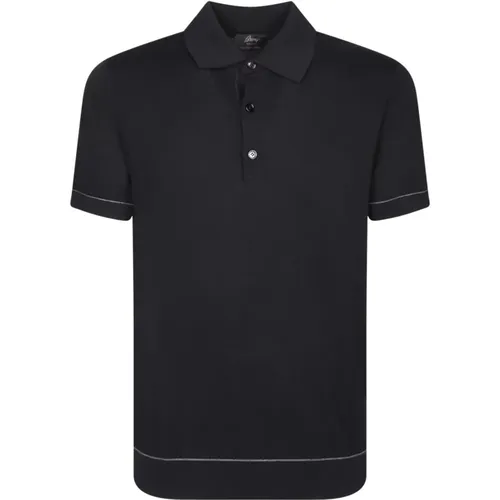 Cotton Polo Shirt Short Sleeve , male, Sizes: 2XL, XL, L - Brioni - Modalova