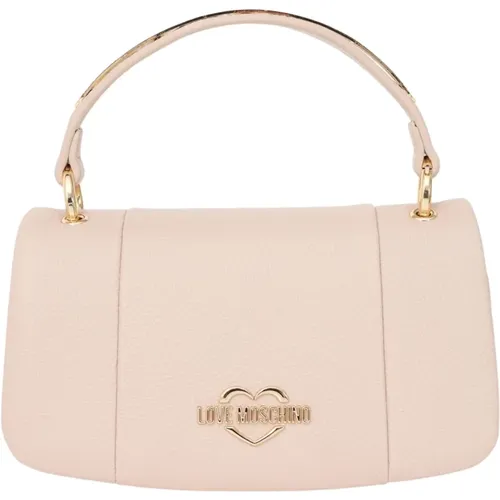 Grain Leather+PU Bag , female, Sizes: ONE SIZE - Love Moschino - Modalova