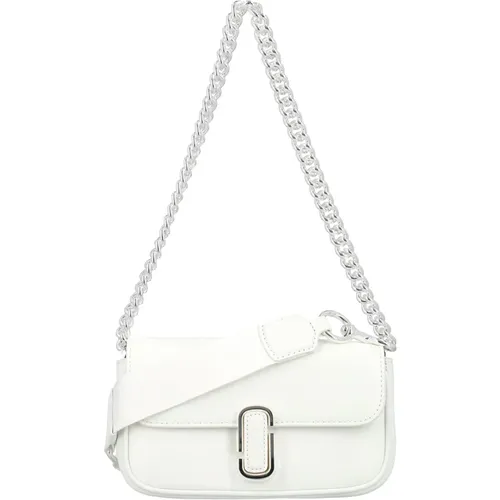 Silver J Mini Shoulder Bag , female, Sizes: ONE SIZE - Marc Jacobs - Modalova