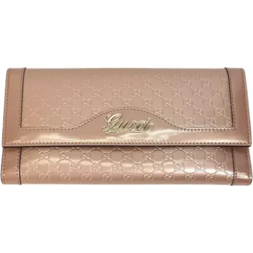 Pre-owned Leather wallets , female, Sizes: ONE SIZE - Gucci Vintage - Modalova