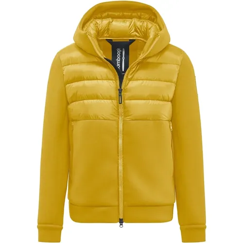 Versatile Bimaterial Hooded Jacket , male, Sizes: M, 3XL, S, XL, 2XL, L - BomBoogie - Modalova