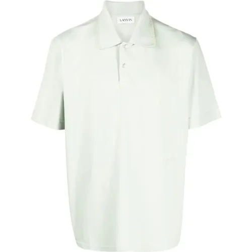 Grünes Baumwoll-Polo-Shirt Lanvin - Lanvin - Modalova