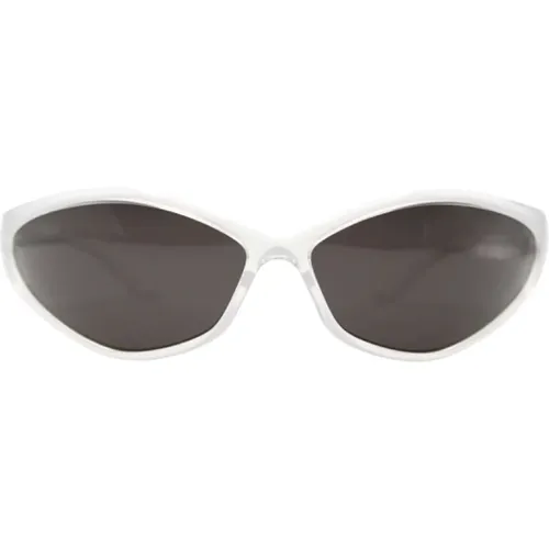 Iridescent Crystal Oval Sunglasses , female, Sizes: ONE SIZE - Balenciaga - Modalova