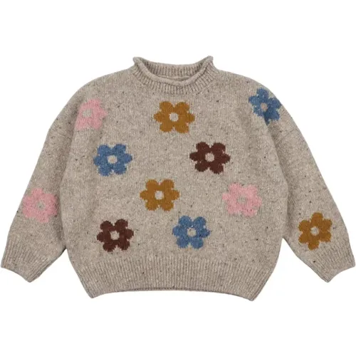 Blumen Jacquard Wollpullover - The New Society - Modalova