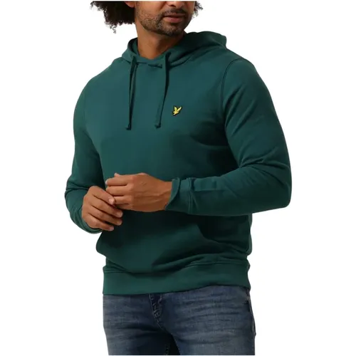 Grüner Pullover Hoodie für Männer , Herren, Größe: 2XL - Lyle & Scott - Modalova