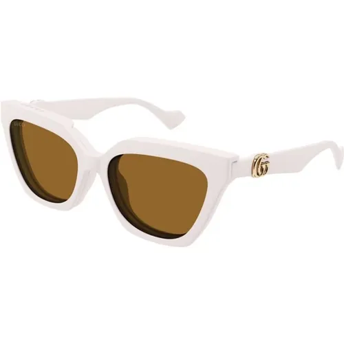 Ivory Transparent Sunglasses , female, Sizes: 55 MM - Gucci - Modalova