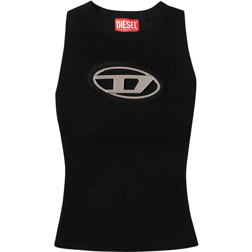 Ribbed Tank Top Aw24 , female, Sizes: S, M - Diesel - Modalova