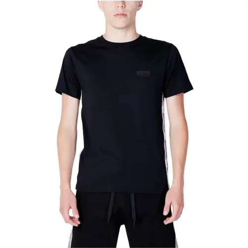 Solid Color T-Shirt for Men , male, Sizes: XL, S, M, XS, L - Moschino - Modalova