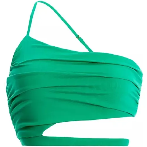 Grünes Bikini-Top Ventura Stil , Damen, Größe: S - Agua by Agua Bendita - Modalova