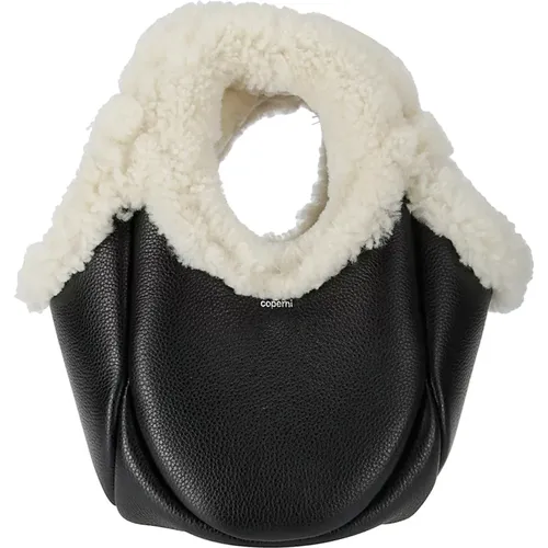 Shearling Mini Bucket Swipe Bag , female, Sizes: ONE SIZE - Coperni - Modalova