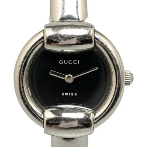 Pre-owned Stainless Steel watches , female, Sizes: ONE SIZE - Gucci Vintage - Modalova