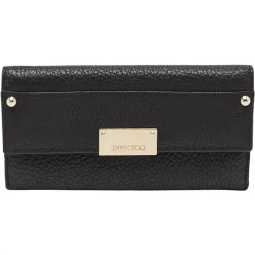 Pre-owned Leather clutches , female, Sizes: ONE SIZE - Jimmy Choo Pre-owned - Modalova